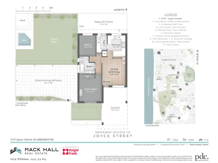 Floorplan of Homely house listing, 5/37 Joyce Street, Scarborough WA 6019