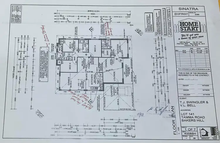 Floorplan of Homely house listing, 158 Tamma Road, Bakers Hill WA 6562