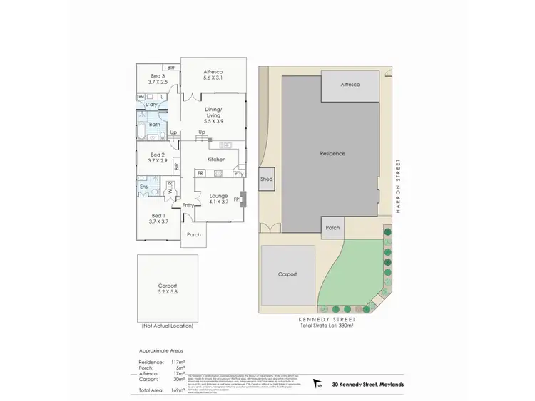 Floorplan of Homely house listing, 30 Kennedy Street, Maylands WA 6051