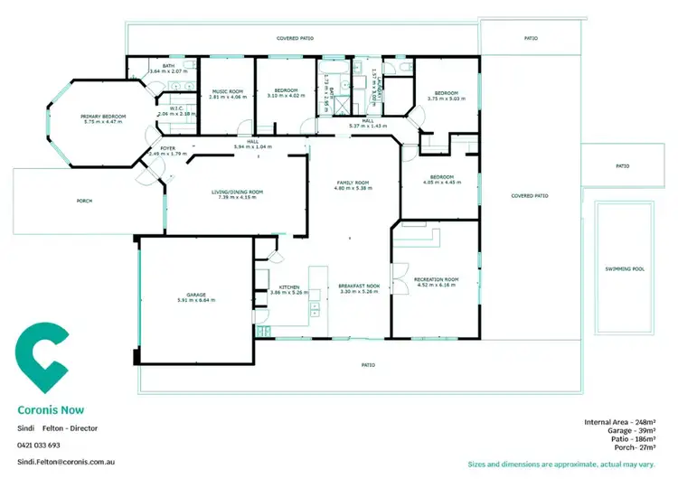 Floorplan of Homely house listing, 13 MCIVER WAY, Baldivis WA 6171