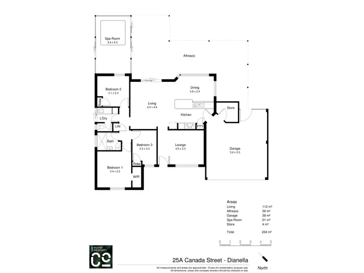Floorplan of Homely house listing, 25A Canada Street, Dianella WA 6059