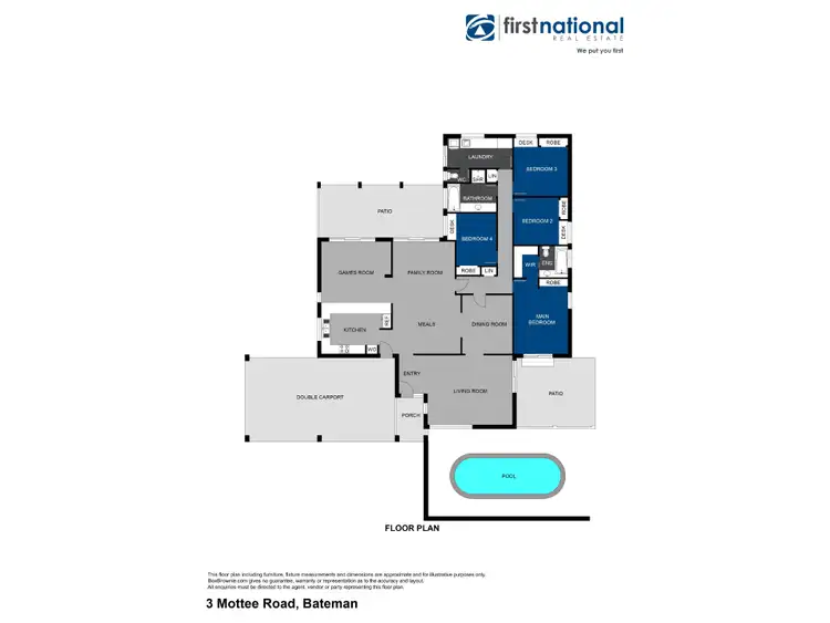 Floorplan of Homely house listing, 3 Mottee Road, Bateman WA 6150