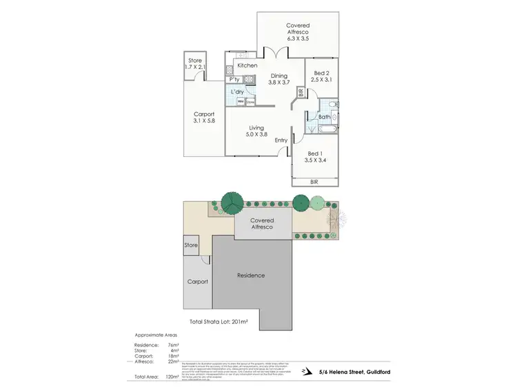 Floorplan of Homely house listing, 5/6 Helena Street, Guildford WA 6055