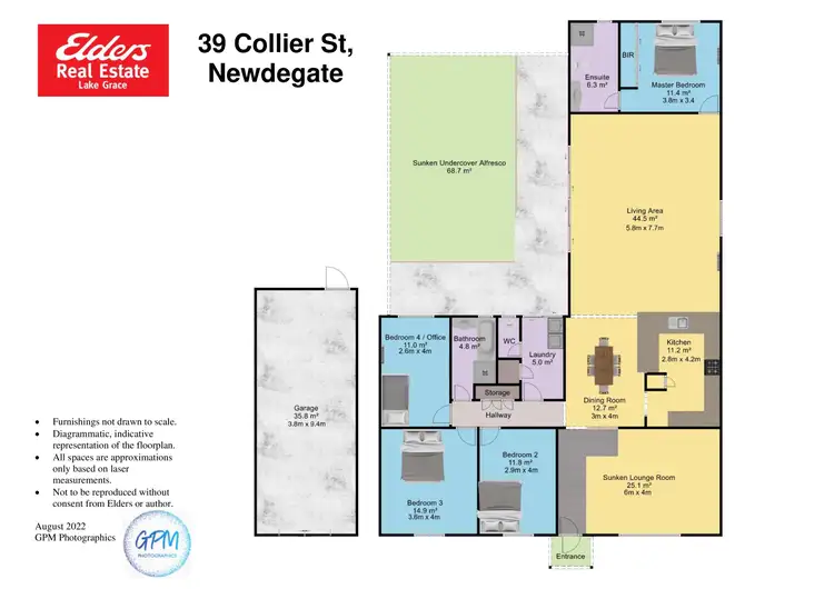 Floorplan of Homely house listing, 39 Collier Street, Newdegate WA 6355