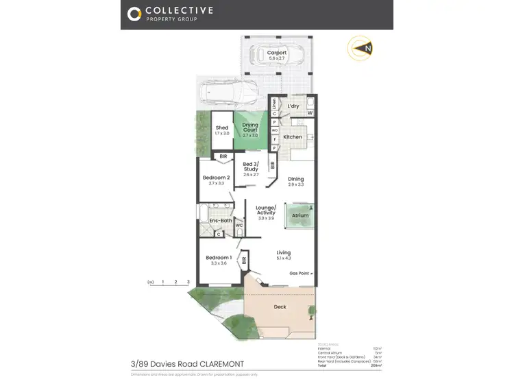 Floorplan of Homely villa listing, 3/89 Davies Road, Claremont WA 6010