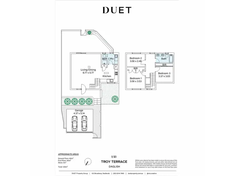 Floorplan of Homely house listing, 1/13 Troy Terrace, Daglish WA 6008