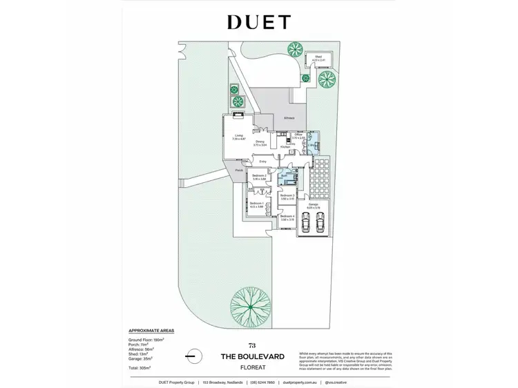 Floorplan of Homely house listing, 73 The Boulevard, Floreat WA 6014