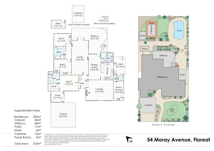 Floorplan of Homely house listing, 54 Moray Avenue, Floreat WA 6014