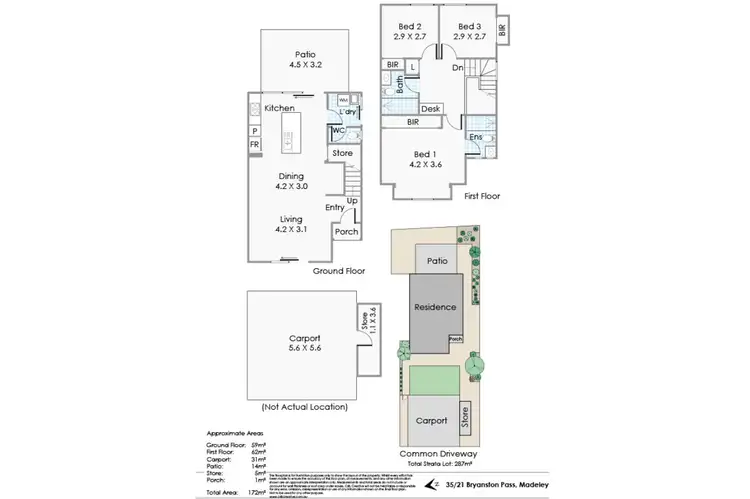 Floorplan of Homely house listing, 35/21 Bryanston Pass, Madeley WA 6065