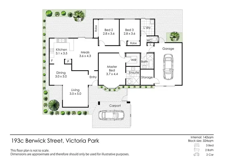 Floorplan of Homely villa listing, 193C Berwick Street, Victoria Park WA 6100