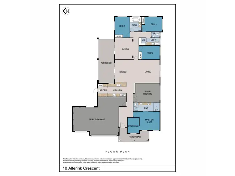 Floorplan of Homely house listing, 10 Alferink Crescent, Margaret River WA 6285