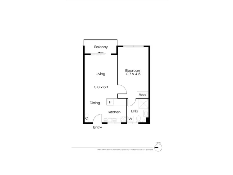 Floorplan of Homely unit listing, 2/41 Fairlight Street, Mosman Park WA 6012