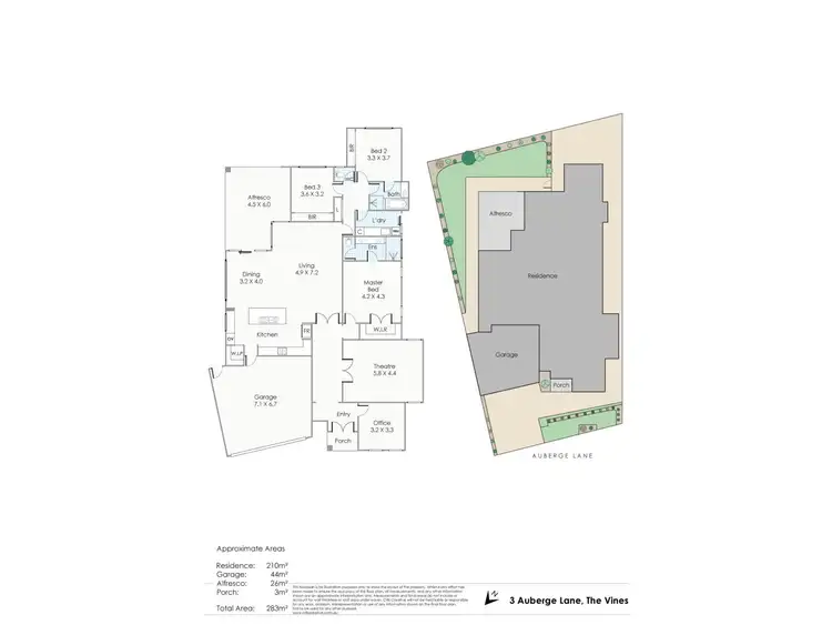 Floorplan of Homely house listing, 3 Auberge Lane, The Vines WA 6069