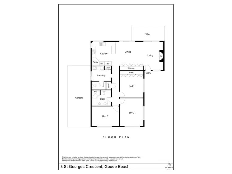 Floorplan of Homely house listing, 3 St Georges Crescent, Goode Beach WA 6330
