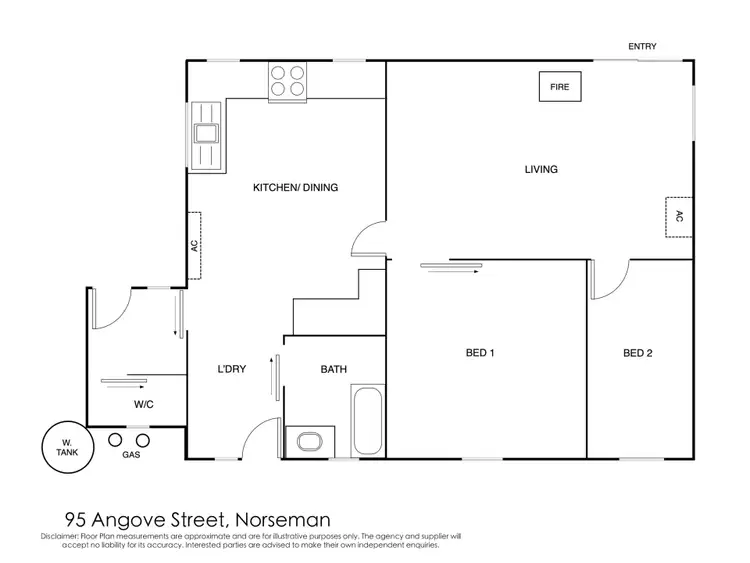 Floorplan of Homely house listing, 95 Angove Street, Norseman WA 6443