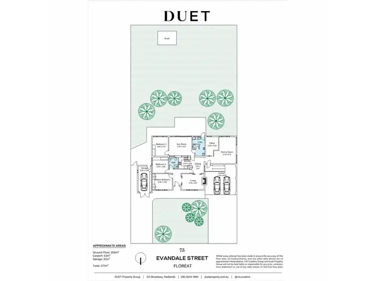 Floorplan of Homely house listing, 75 Evandale Street, Floreat WA 6014