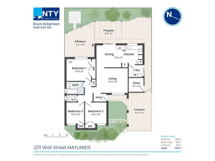 Floorplan of Homely villa listing, 2/11 Wall Street, Maylands WA 6051