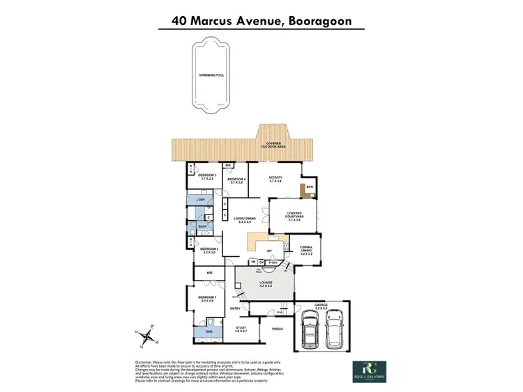 Floorplan of Homely house listing, 40 Marcus Avenue, Booragoon WA 6154