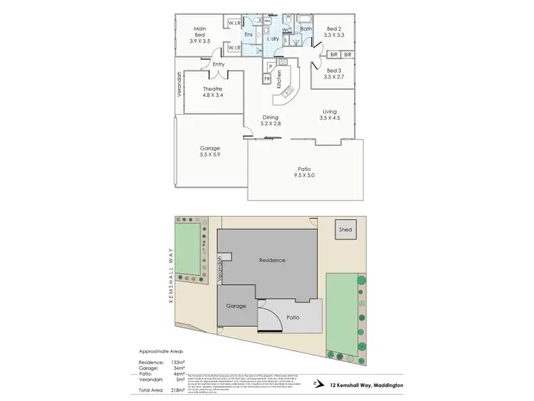 Floorplan of Homely house listing, 12 Kemshall Way, Maddington WA 6109