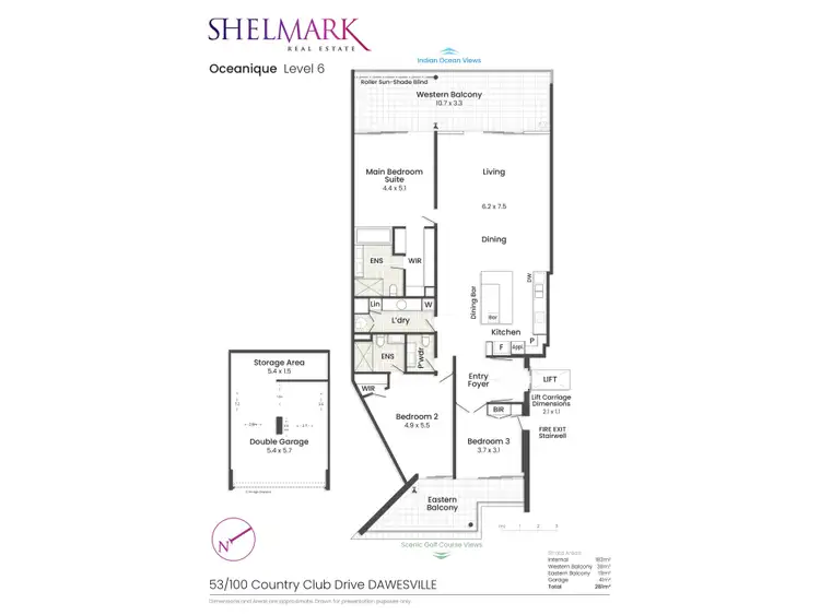 Floorplan of Homely apartment listing, Apt 53/100 Country Club Drive, Dawesville WA 6211