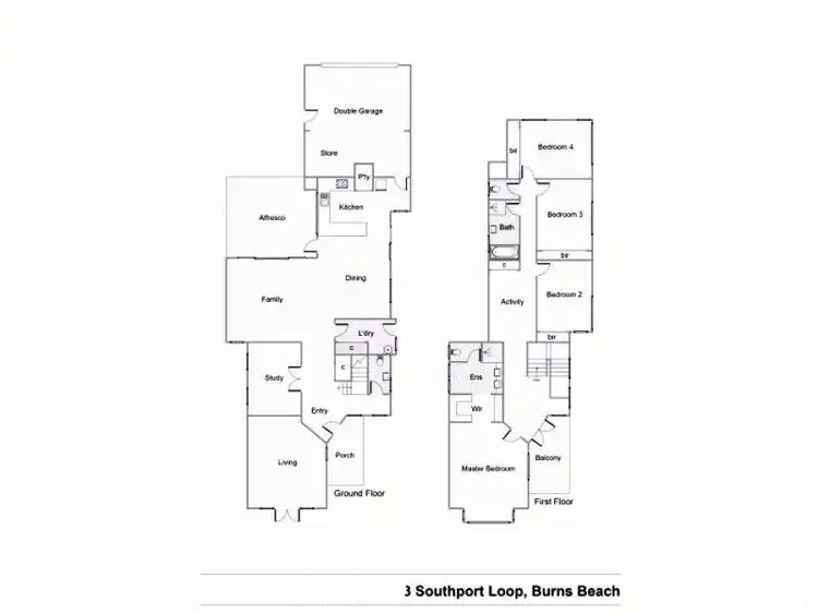 Floorplan of Homely house listing, 3 Southport Loop, Burns Beach WA 6028