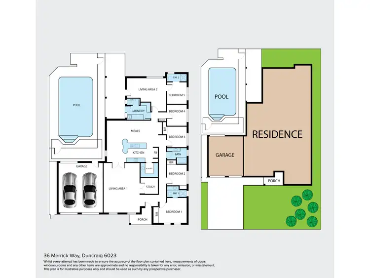 Floorplan of Homely house listing, 36 Merrick Way, Duncraig WA 6023