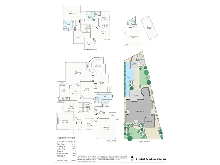 Floorplan of Homely house listing, 6 Nisbet Road, Applecross WA 6153