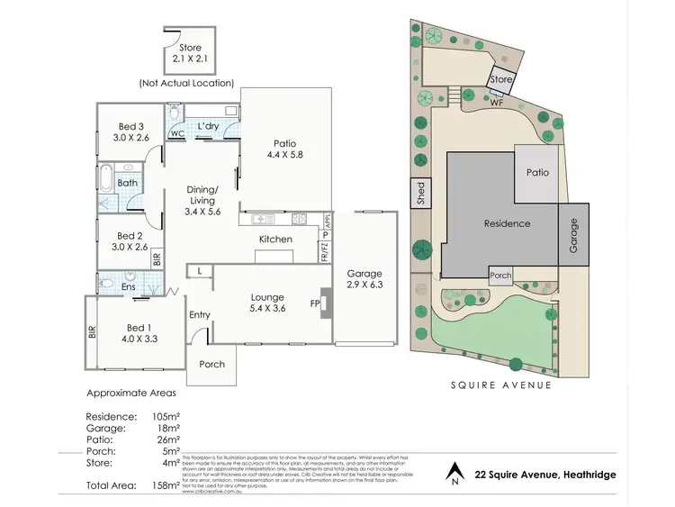Floorplan of Homely house listing, 22 Squire Avenue, Heathridge WA 6027