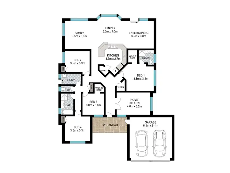 Floorplan of Homely house listing, 103 Hornibrook Road, Dalyellup WA 6230