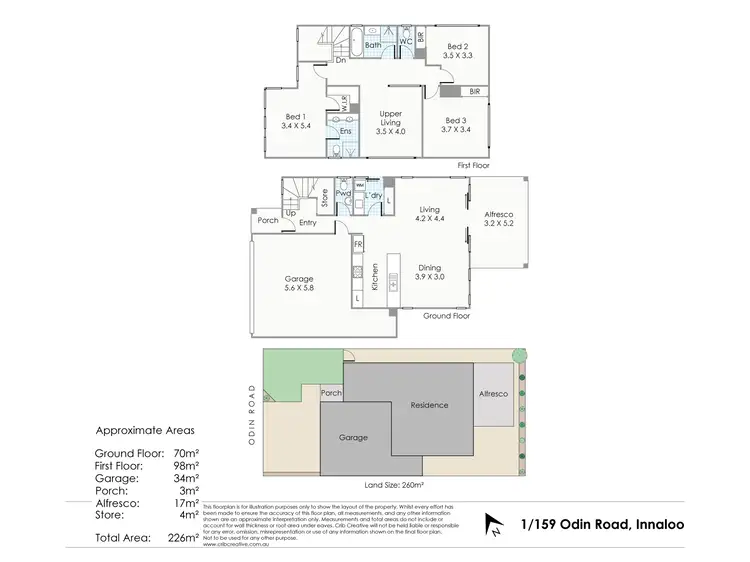 Floorplan of Homely house listing, 1/159 Odin Road, Innaloo WA 6018