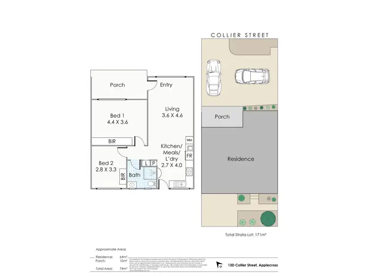 Floorplan of Homely house listing, 13D Collier Street, Applecross WA 6153