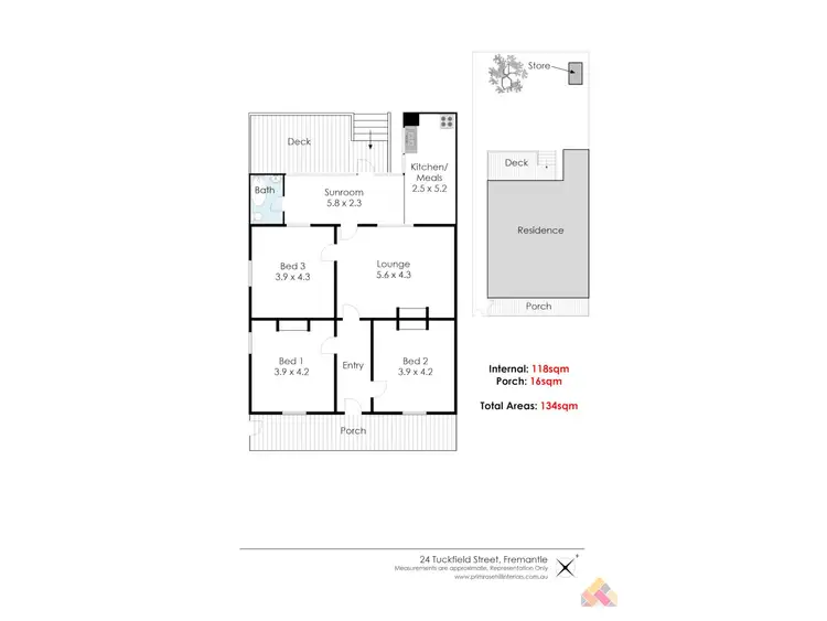 Floorplan of Homely house listing, 24 Tuckfield Street, Fremantle WA 6160