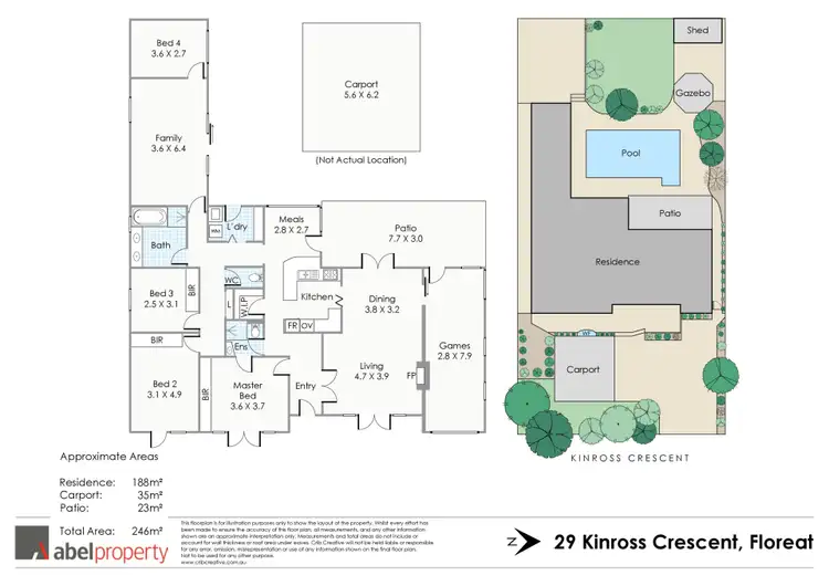 Floorplan of Homely house listing, 29 Kinross Crescent, Floreat WA 6014