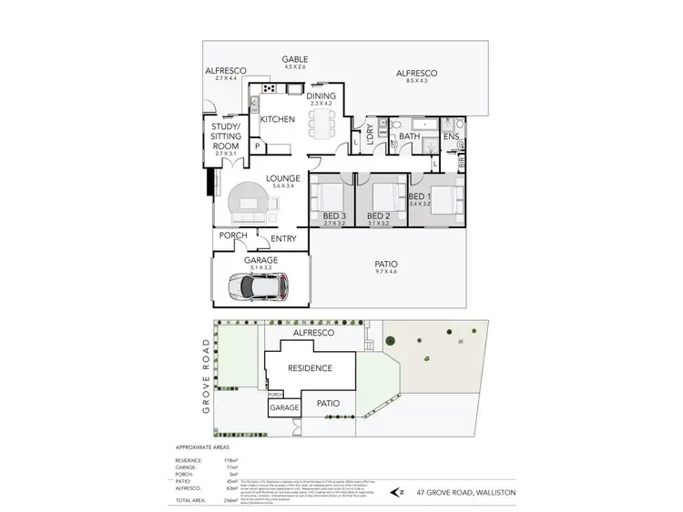 Floorplan of Homely house listing, 47 Grove Road, Walliston WA 6076