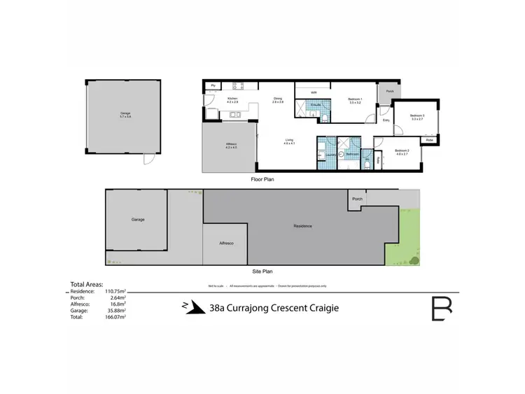 Floorplan of Homely house listing, 38A Currajong Crescent, Craigie WA 6025