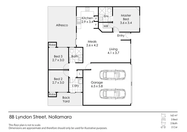 Floorplan of Homely unit listing, 8B Lyndon Street, Nollamara WA 6061