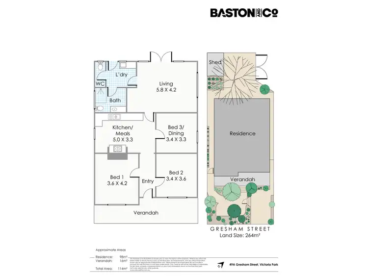 Floorplan of Homely house listing, 49A Gresham Street, Victoria Park WA 6100