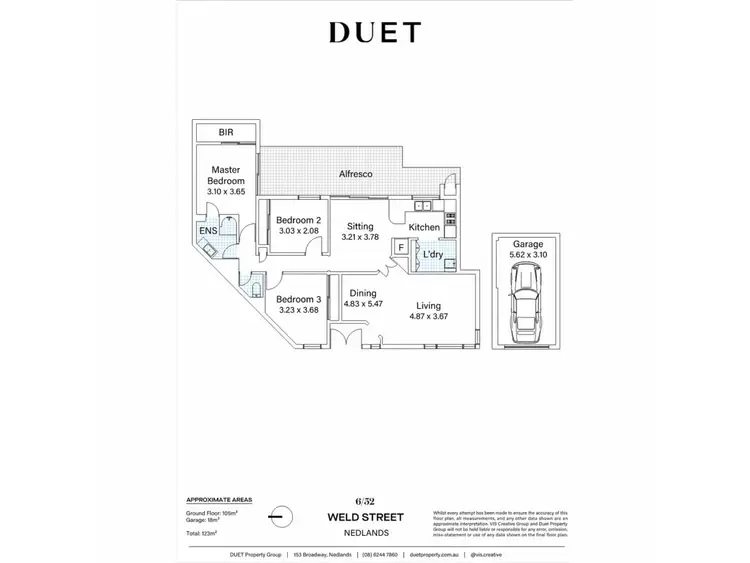 Floorplan of Homely unit listing, 6/52 Weld Street, Nedlands WA 6009