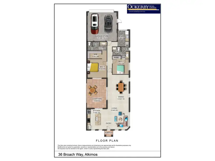 Floorplan of Homely house listing, 36 Broach Way, Alkimos WA 6038