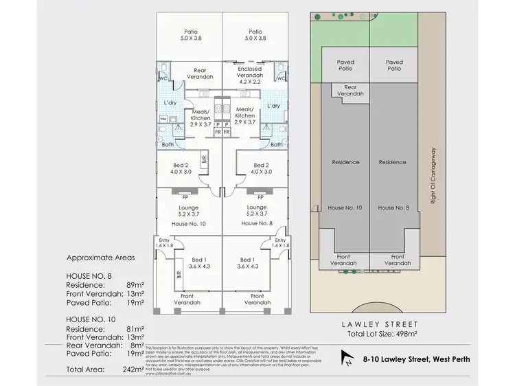 Floorplan of Homely house listing, 8-10 Lawley Street, West Perth WA 6005