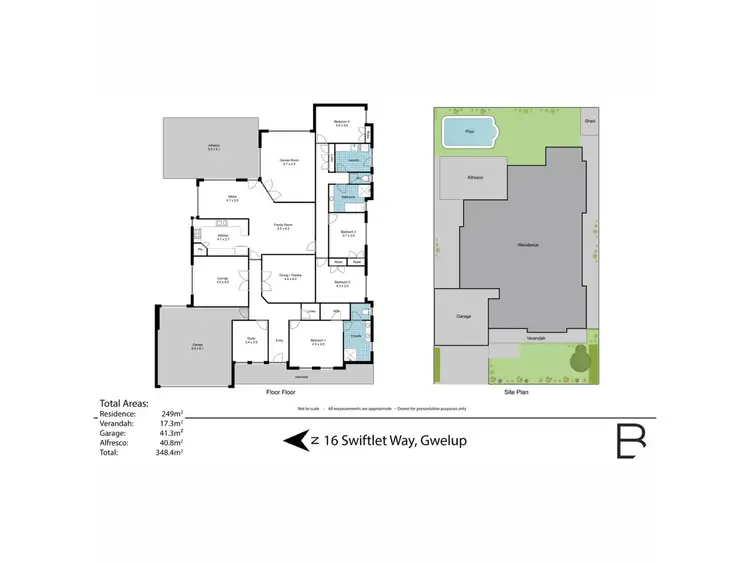 Floorplan of Homely house listing, 16 Swiftlet Way, Gwelup WA 6018