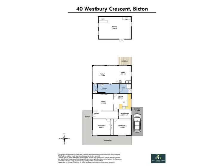 Floorplan of Homely house listing, 40 Westbury Crescent, Bicton WA 6157