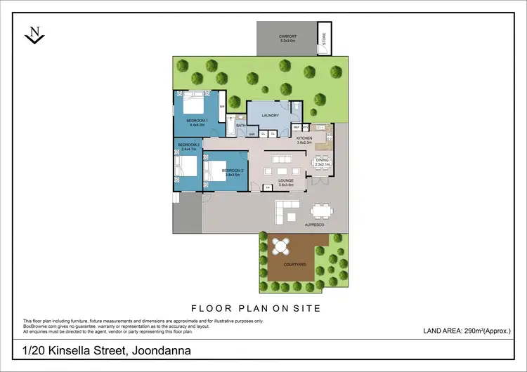 Floorplan of Homely house listing, 1/20 Kinsella Street, Joondanna WA 6060
