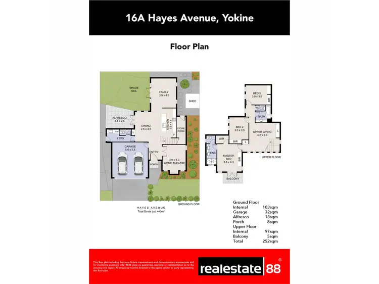 Floorplan of Homely house listing, 16A Hayes Avenue, Yokine WA 6060