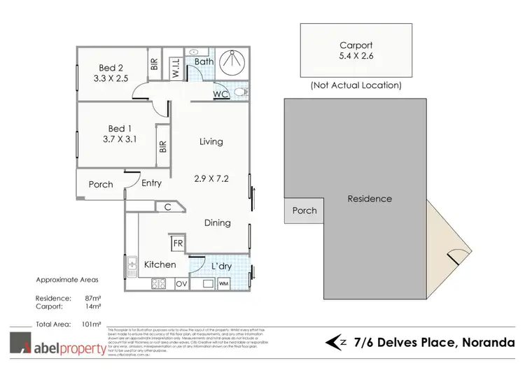 Floorplan of Homely villa listing, 7/6 Delves Place, Noranda WA 6062