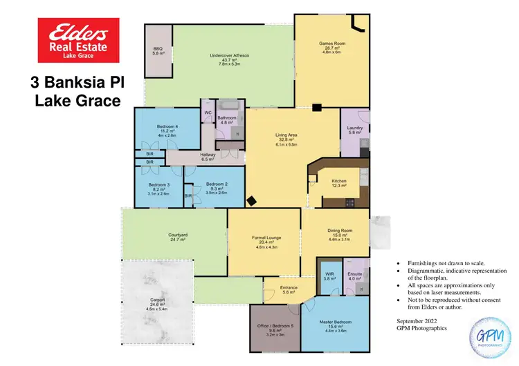 Floorplan of Homely house listing, 3 Banksia Place, Lake Grace WA 6353