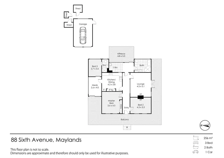 Floorplan of Homely house listing, 88 Sixth Avenue, Maylands WA 6051
