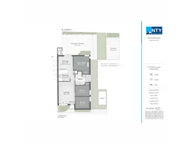 Floorplan of Homely villa listing, 1/20 Sixth Avenue, Maylands WA 6051