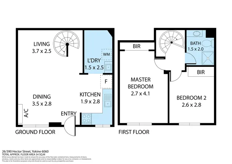 Floorplan of Homely unit listing, 26/390 Hector St, Yokine WA 6060