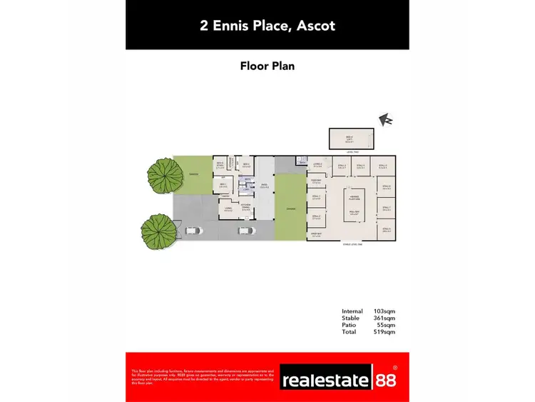 Floorplan of Homely house listing, 2 Ennis Place, Ascot WA 6104